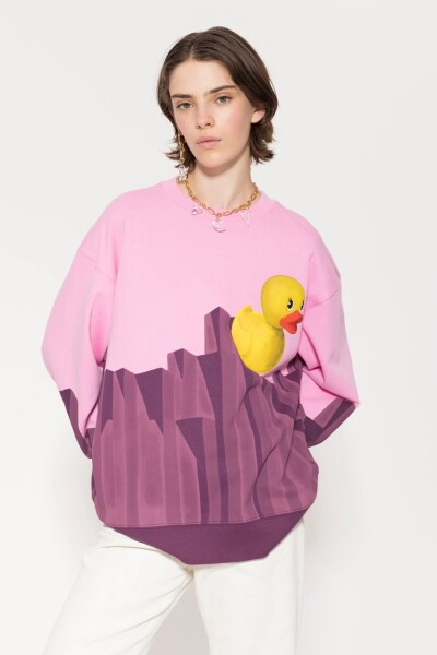 BUZO DUCK Rosa