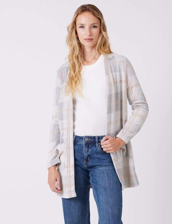 Cardigan Cozy BEIGE/MULTI