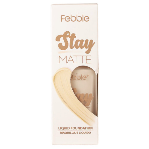 FEBBLE Base Rostro Liquida Mate Colores Claros Unica