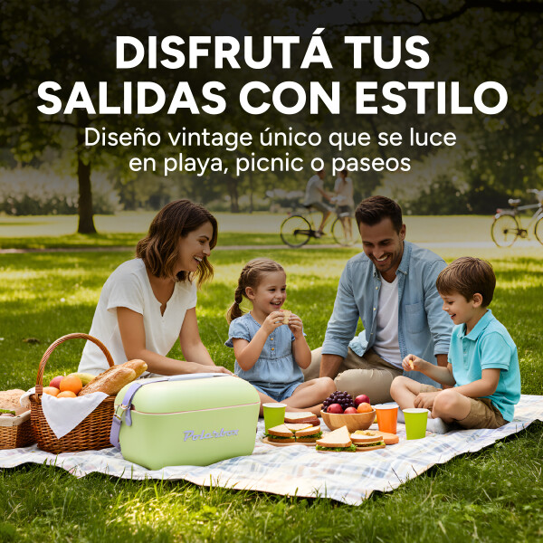 Conservadora Hielera Vintage 20L Litros Latas Hielo Polarbox Color Verde 2