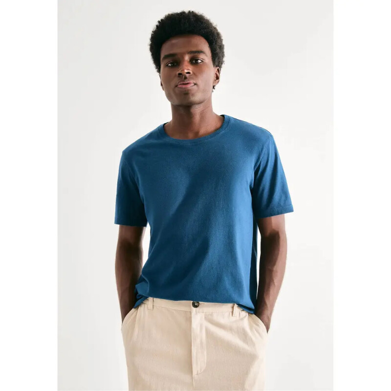 CAMISETA MM MASC AZUL ESCURO