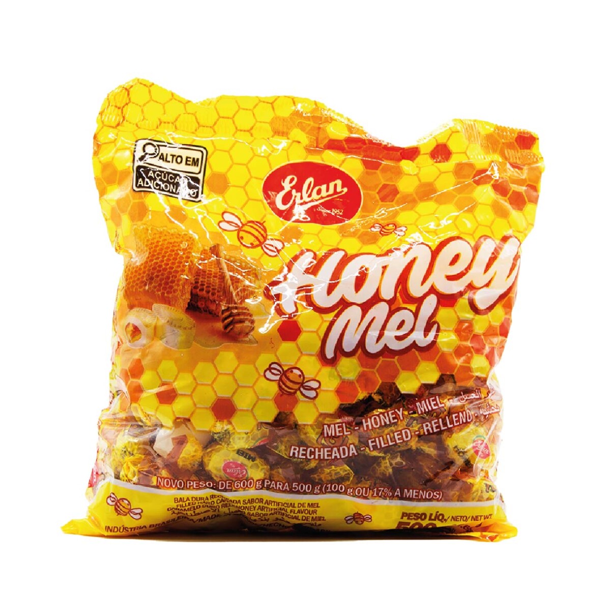 CARAMELO ERLAN MIEL 500GRS 100PCS 