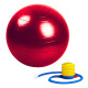 Pelota 65 Cm Pilates Yoga Bosco Gimnasia + Inflador De Pie Rojo