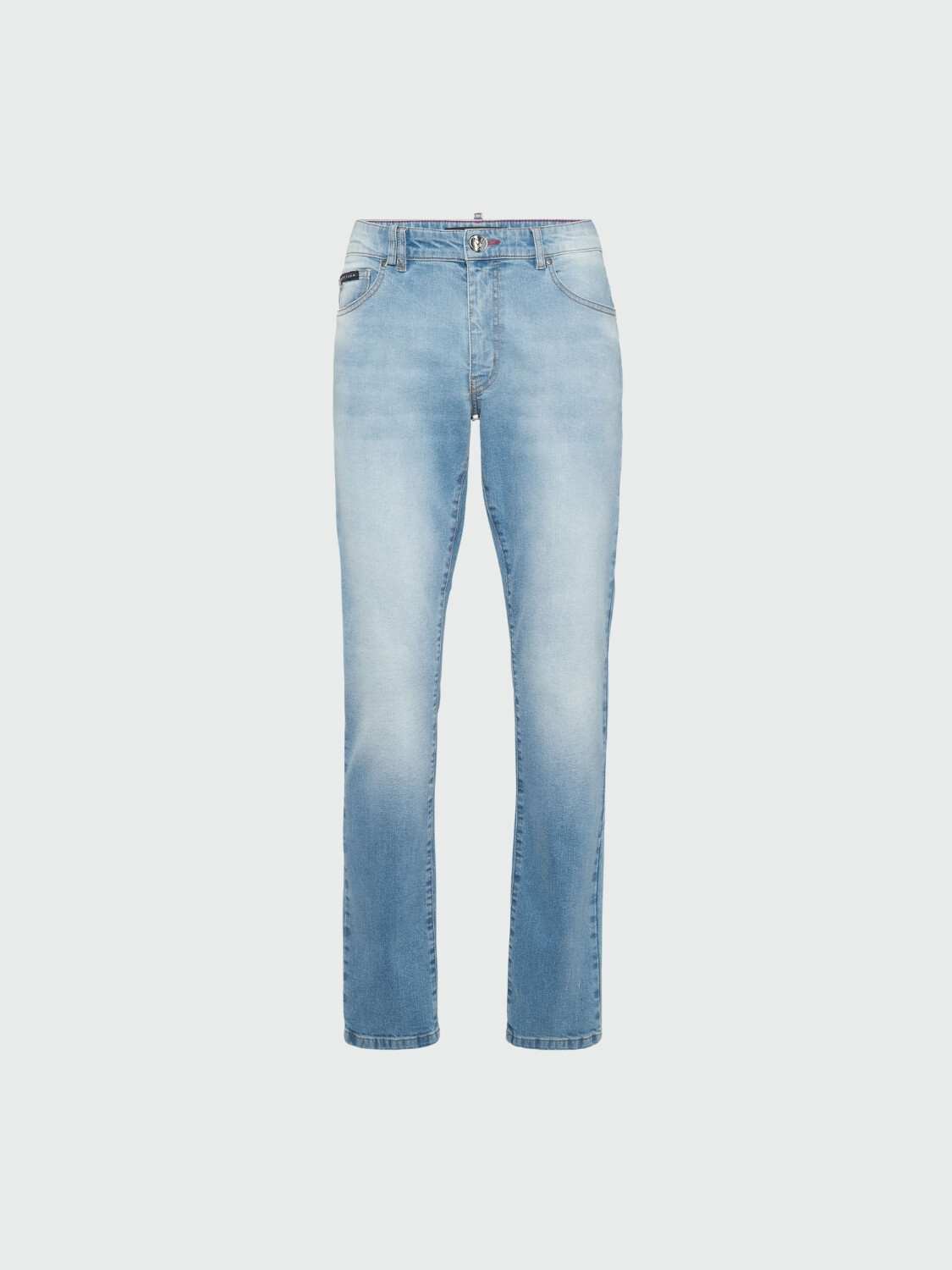PHILIPP PLEIN - Jeans Straight Cut Alta Automática
