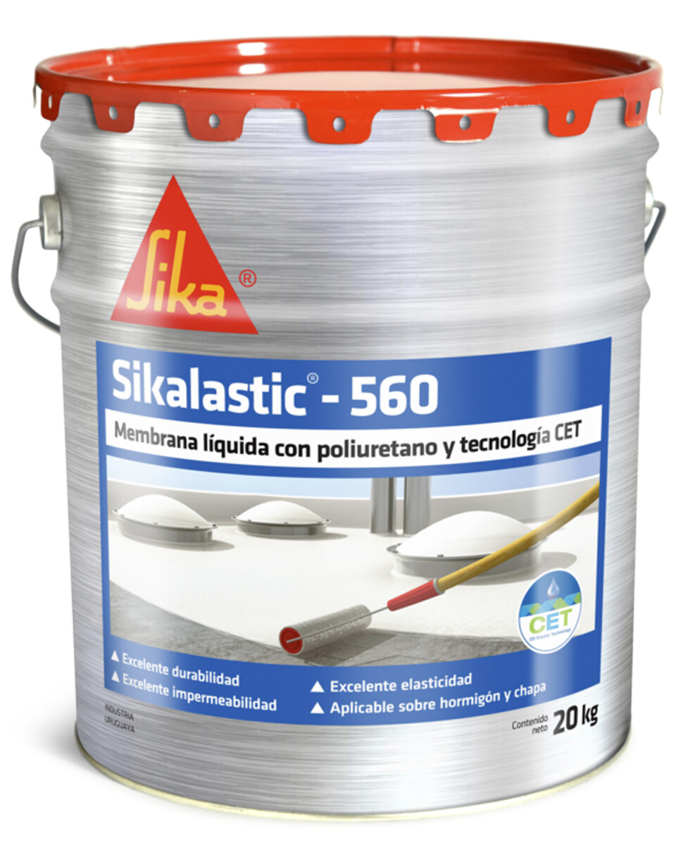 Membrana líquida impermeabilizante con poliuretano Sika Sikalastic-560 20 Kg Blanca 