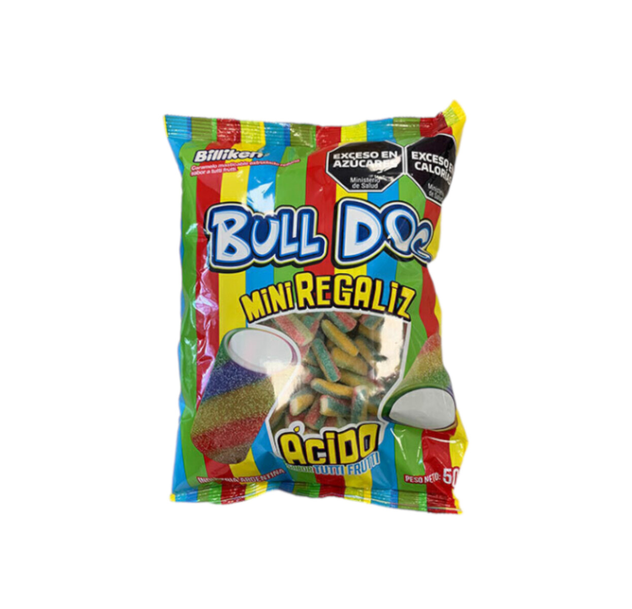 Goma Regaliz Bull Dog 500 grs - Tutti-Frutti 