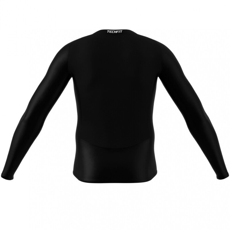 Remera Manga Larga adidas Techfit Compresion Black