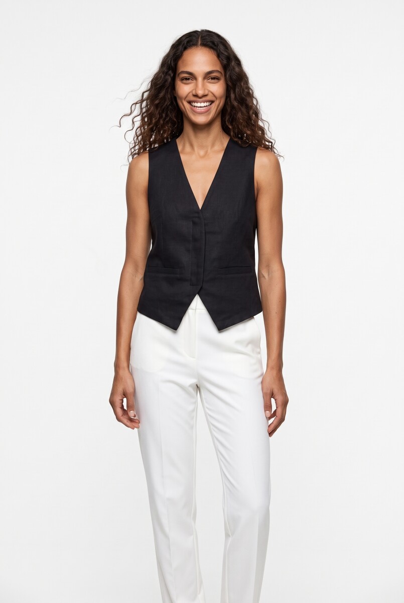 CHALECO THAVIA - NEGRO 