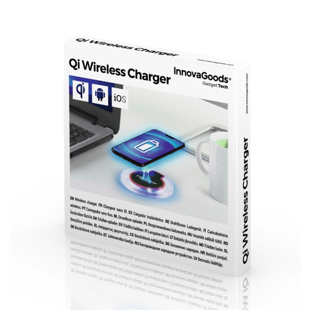 CARGADOR INAL SMARTPHONES QI ABS TRANSPARENTE INNOVAGOODS