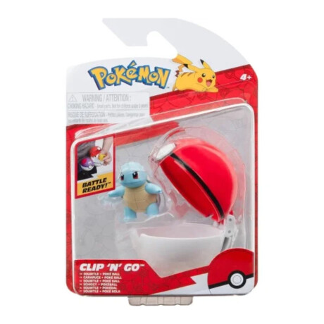 Figura Pokémon Clip 'N' Go - Squirtle y Poke Ball Figura Pokémon Clip 'N' Go - Squirtle y Poke Ball