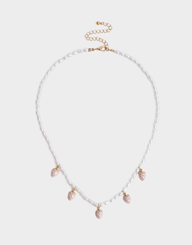 Collares Infantiles Con perlas Dorado