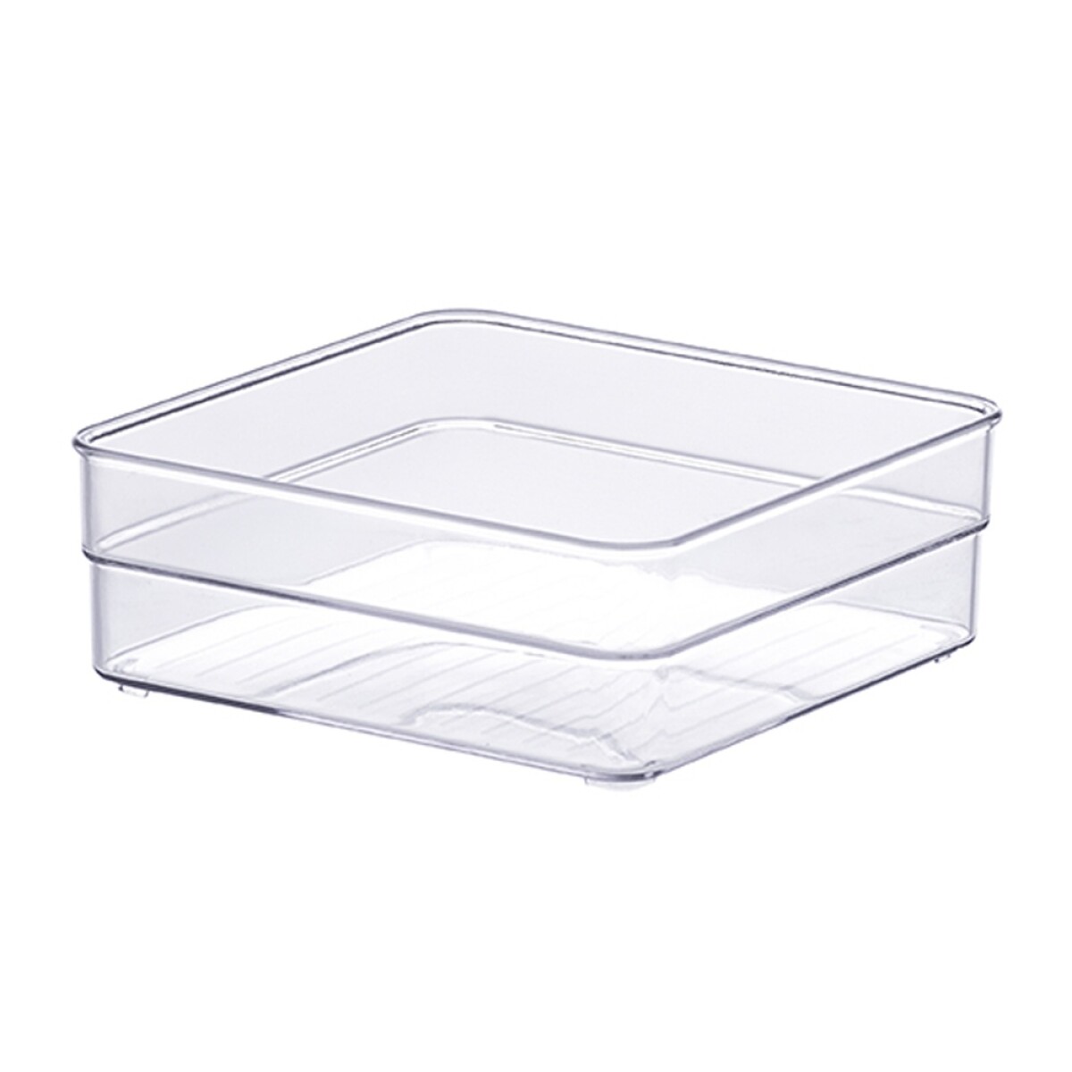 Caja Organizadora Multiuso Para Hogar Diamond 15x15x5.2cm - Transparente 