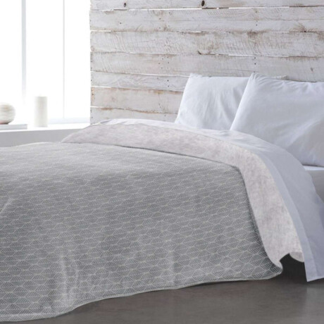 Frazada con Corderito King Size Home Class 240 x 260 cm Arabesco Gris