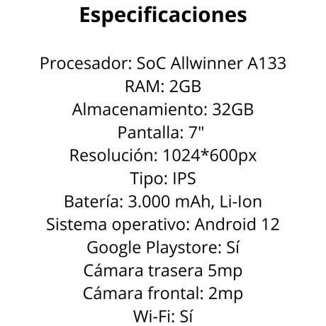 Tablet infantil Gravity 32GB V01