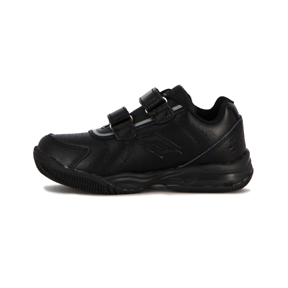 Lotto champion niño/a tennis cuero c/velcro negro negro Negro-Negro