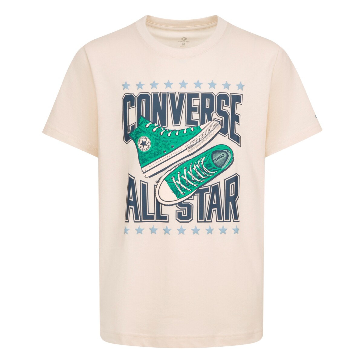 Camiseta Sneaker Arch Ss Tee de Niño - Crema 
