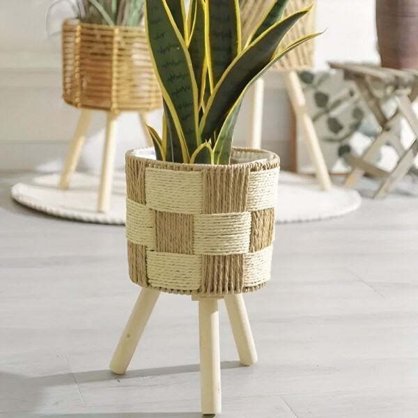 SET DE 3 PORTA MACETAS EN RATAN SET DE 3 PORTA MACETAS EN RATAN