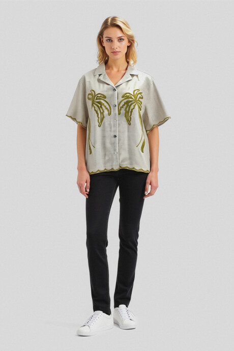 Camisa Mercedita Crudo / Natural