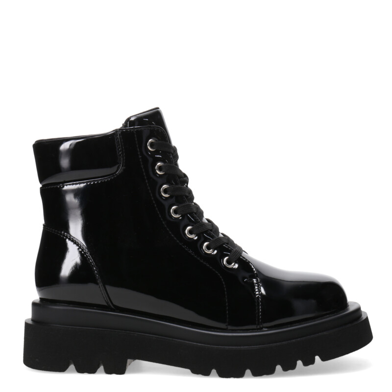 Botas de Mujer Miss Carol PONDS Borcego chato Negro (Charol)