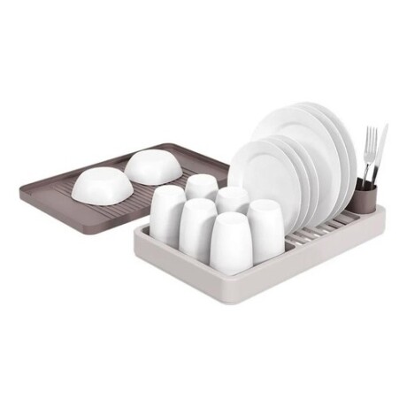 Escurridor para platos Coza de plástico flat 42X26X10cm Gris