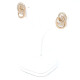 Caravanas En Oro Rosa 18K Y Brillantes Caravanas En Oro Rosa 18K Y Brillantes