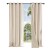 Cortina 100% Blackout 2Paños 140x220 Textura Lino Doble Faz Variante Color Beige