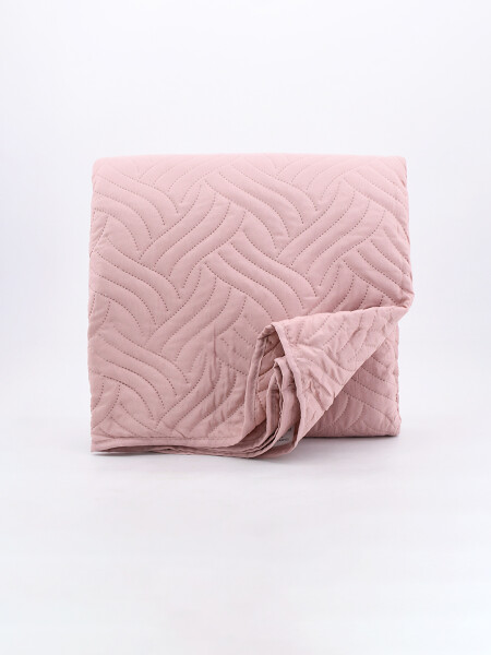 COLCHA 2 PLAZAS ROSADO