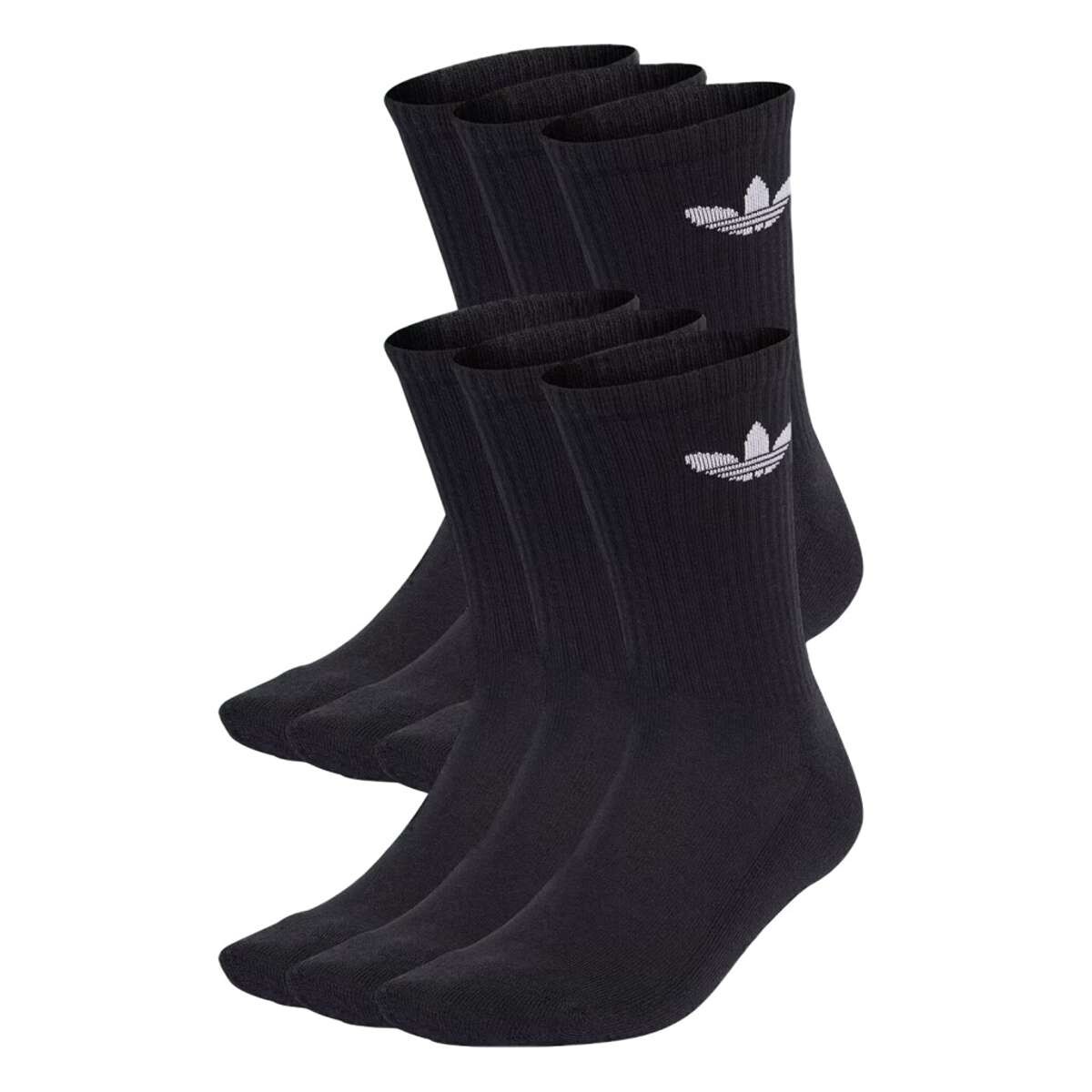 Medias Adidas Tr Crew S 6 Pack - Negro 