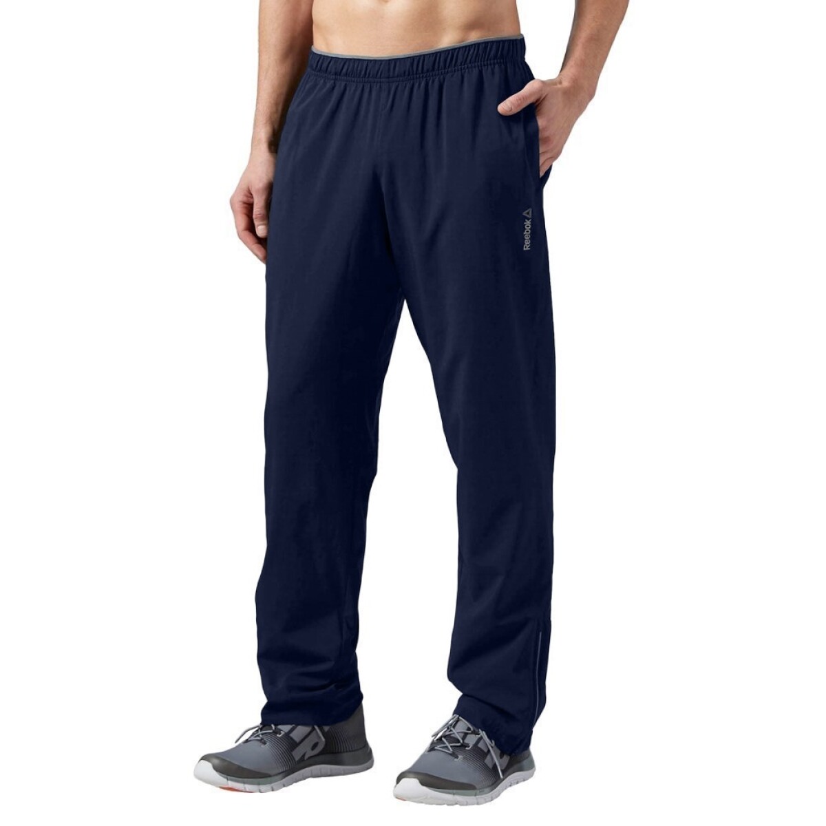 Pantalón Deportivo Hombre Reebok Wor Woven Fitness Training - Azul Marino 