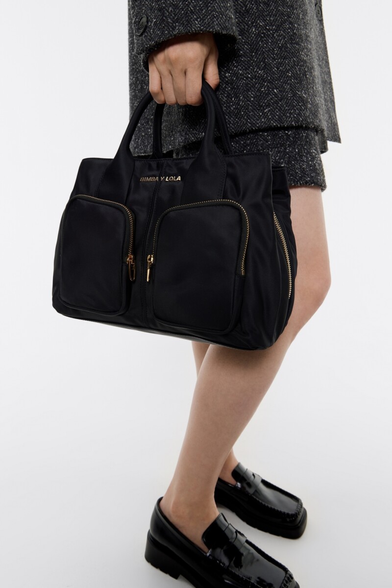 BOLSO DE MANO POCKET GRANDE NY Negro