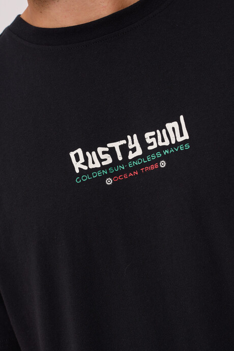 T-SHIRT EXAVI RUSTY Negro