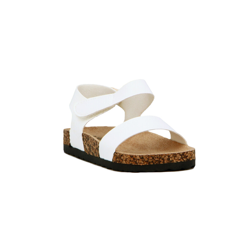 Darkness Sandalia Casual Niña C/tres Tiras C/hebilla Suela Baja / Blanco Blanco