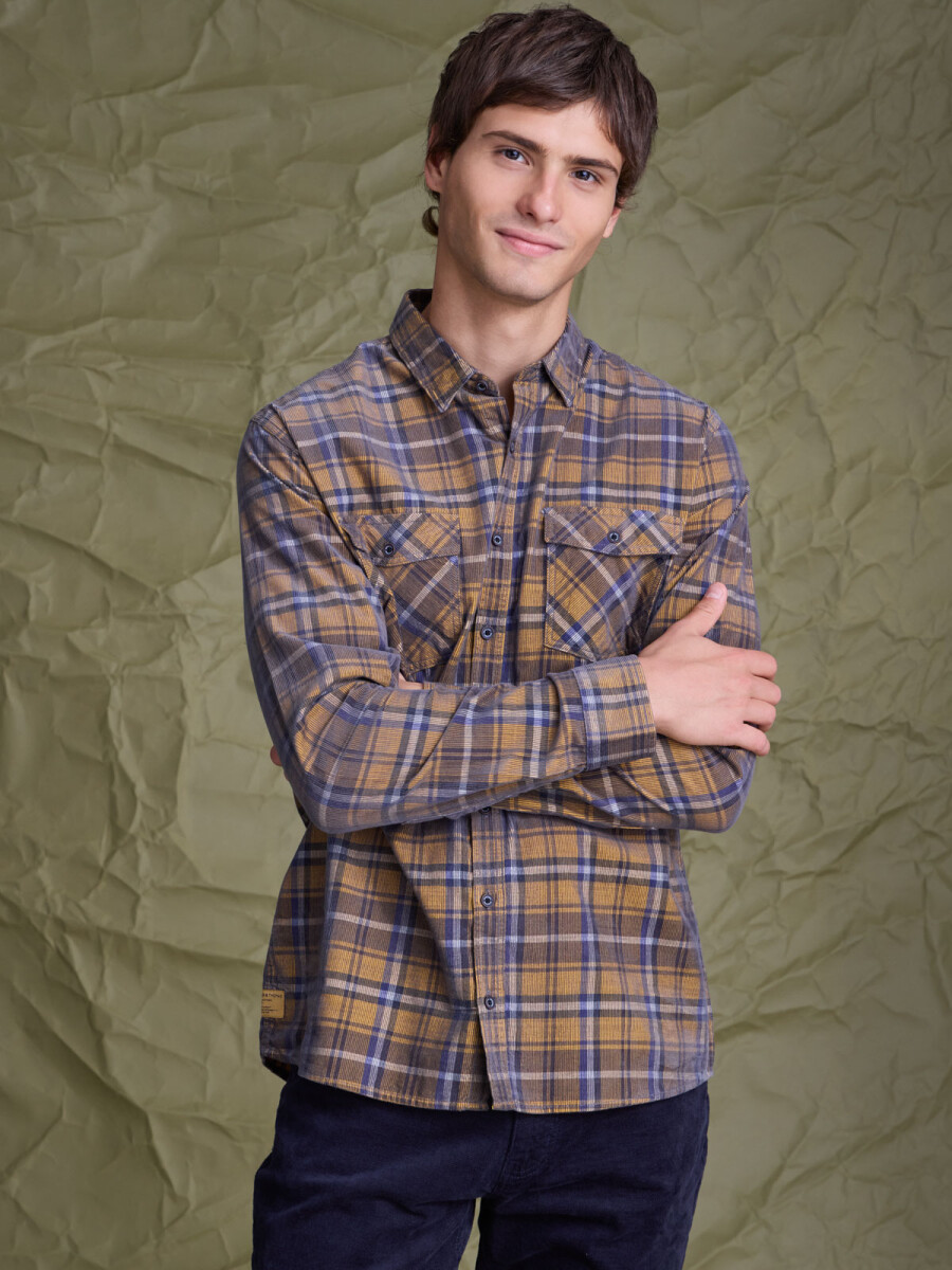 SHIRT TIGRIS 4.0 - AMARILLO/AZUL 