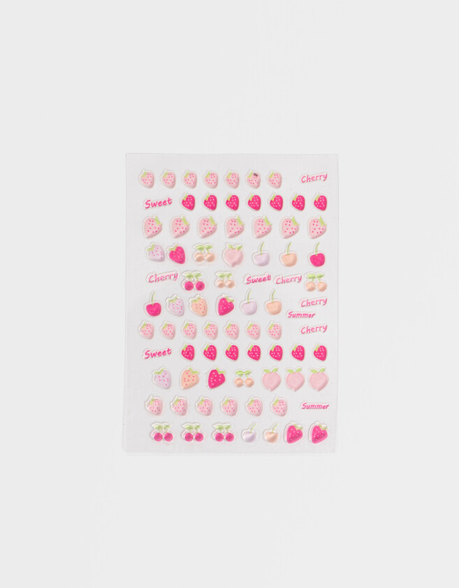 Nail Art Stickers Para Uñas Mini Autoadhesivos Para Uñas Con Diseño De Frutas Para Nail Art - Combinacion Multicolor