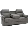 Sillon Recliner Apollo 3 Cuerpos Marrion Gris