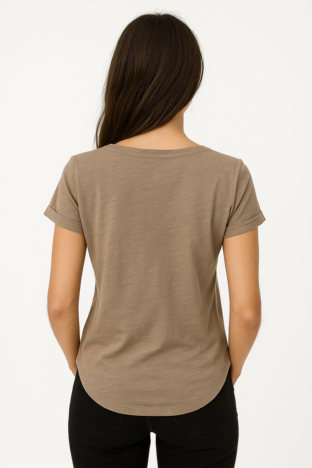 Remera Cordata Taupe Claro