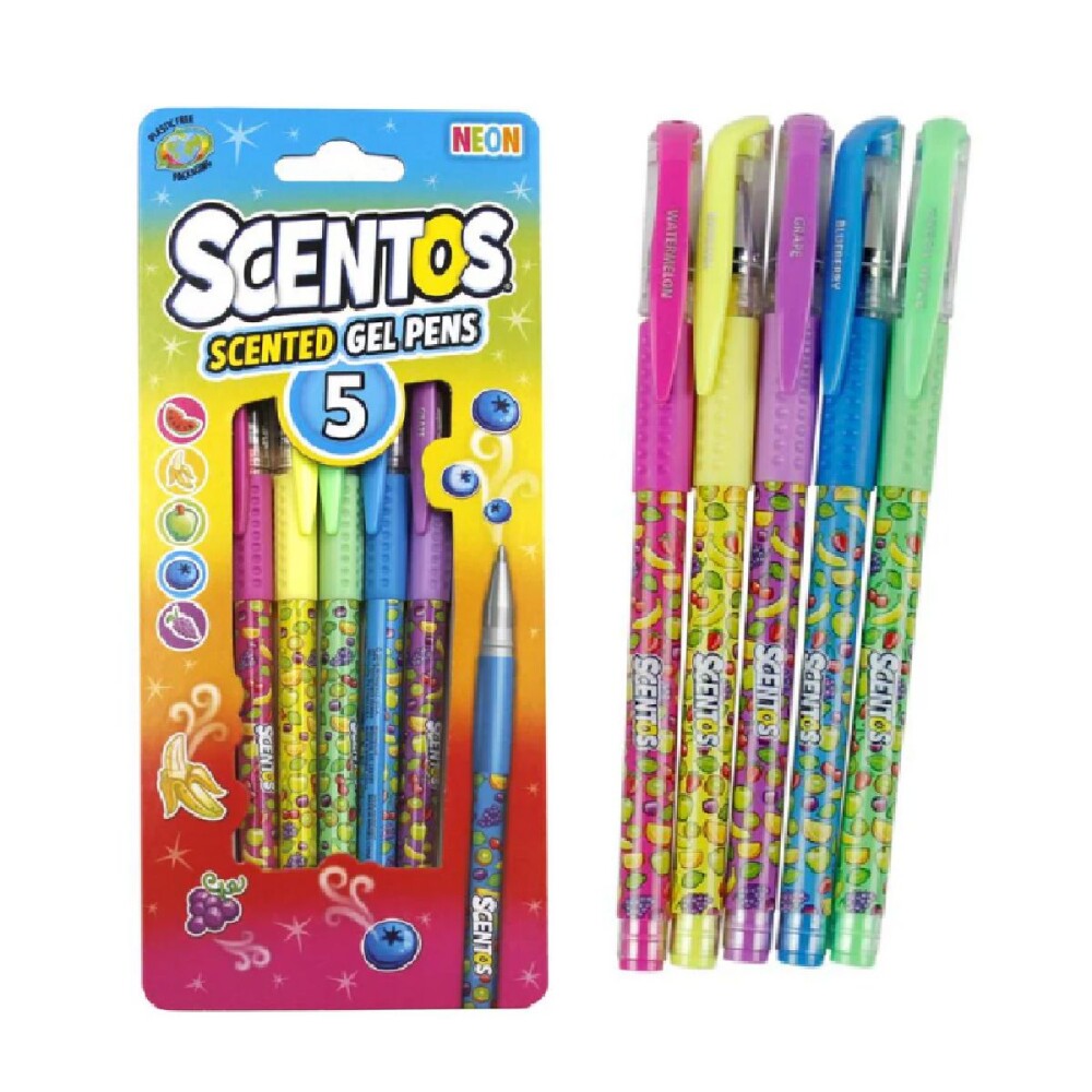 SCENTOS BOLÍGRAFOS GEL PERFUMADOS 5P única