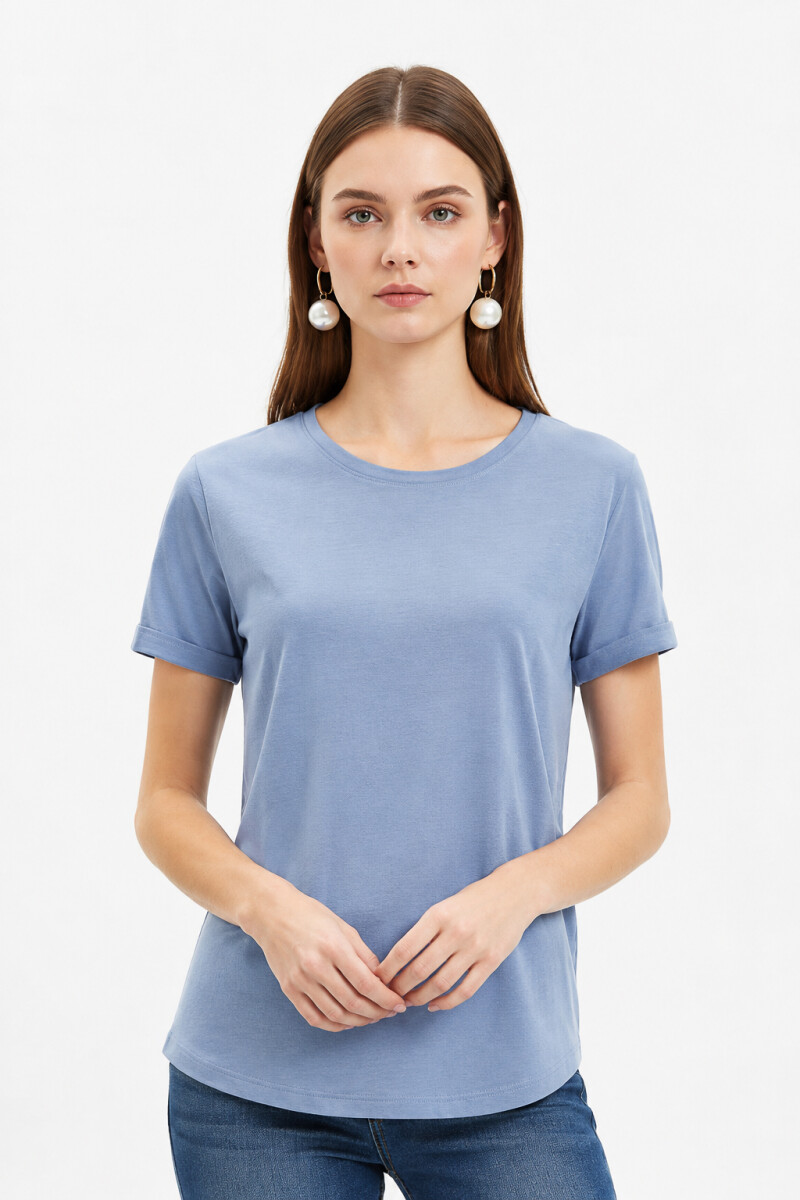 Remera Cordata - Azul Grisaceo 