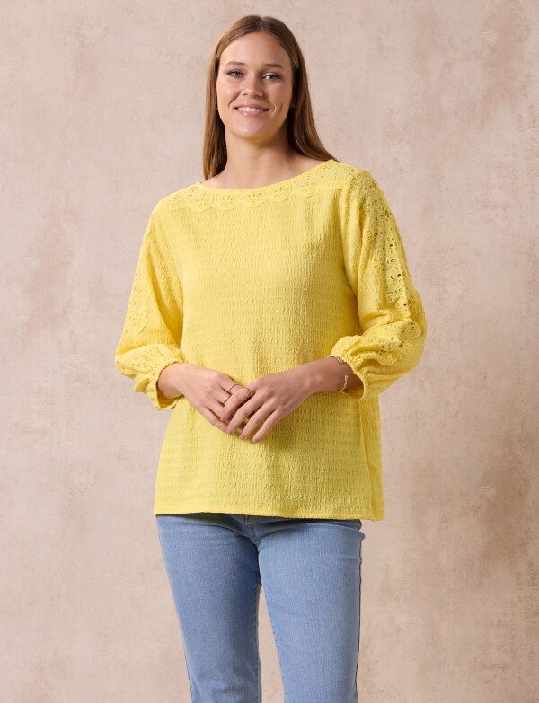 Blusa Broderie AMARILLO
