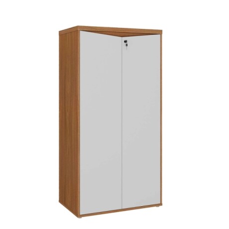 Ropero Alto 2 Puertas Ymir Blanco/castaño Ropero Alto 2 Puertas Ymir Blanco/castaño