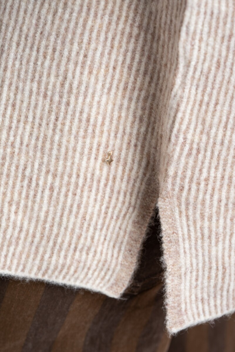 Chaleco Escote En V Mocha