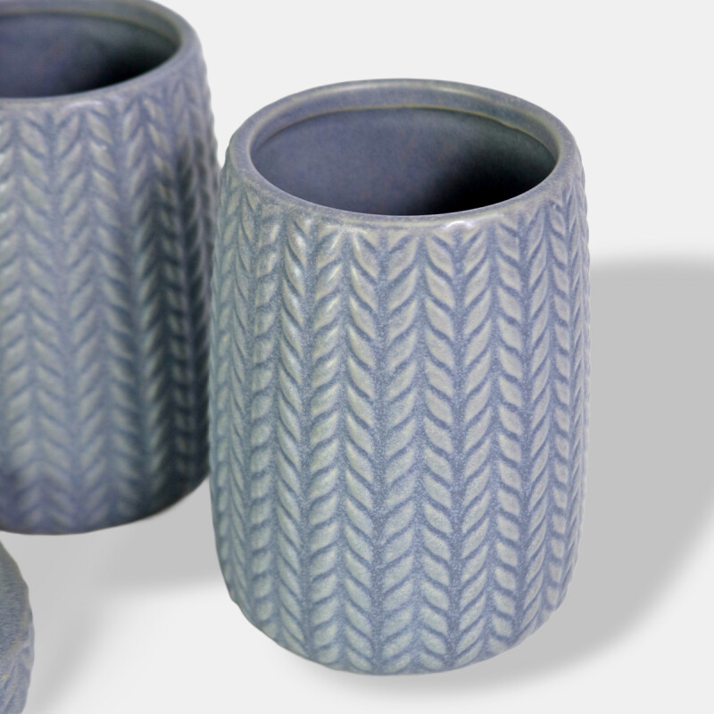 SET DE ACCES CERAMICA GRIS P/BAÑO 4PZAS Unica