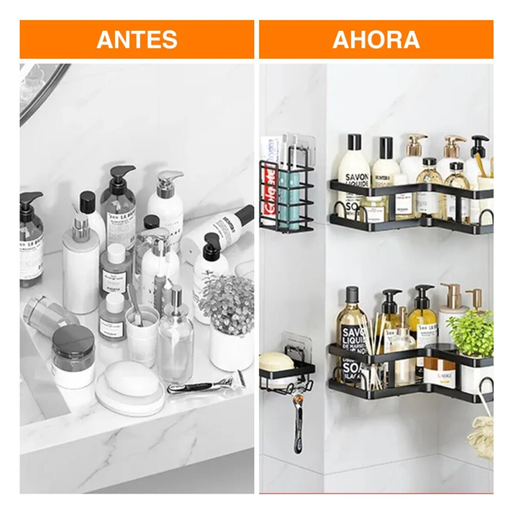 Set X5 Organizador De Baño O Cocina Esquinero Jabonera Set X5 Organizador De Baño O Cocina Esquinero Jabonera