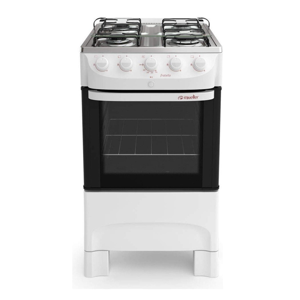 Cocina Mueller Fratello 4b Color Blanco Con Puerta Con Visor 