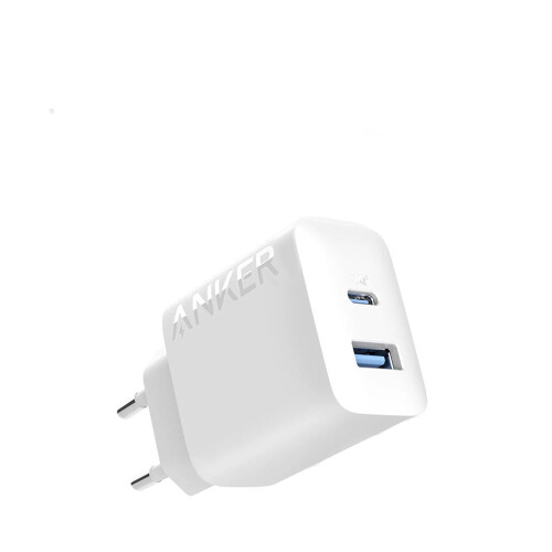 Cargador rápido Anker 312 Fast Charger (2 puertos, USB-A y USB-C, 20W) Cargador rápido Anker 312 Fast Charger (2 puertos, USB-A y USB-C, 20W)