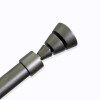 VARA METAL PLATA P/CORTINA 122-218CM Unica