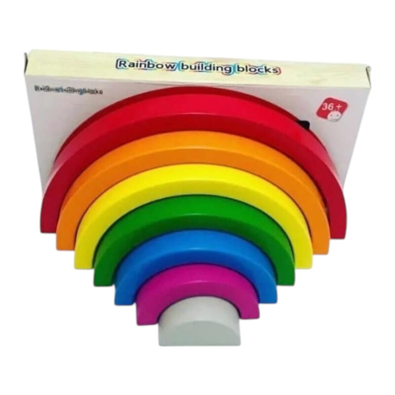 Arcoíris Apilable Waldorf de Madera Arcoíris Apilable Waldorf de Madera