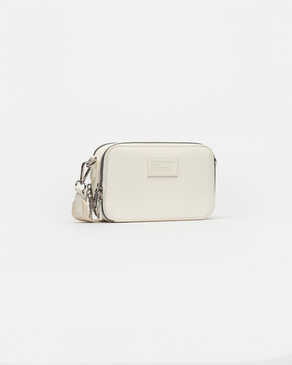 Mini bag New Penny en efecto cuero Blanco