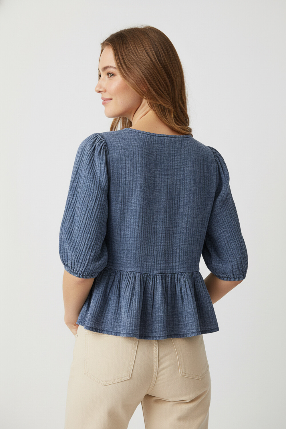 Blusa Osleb Azul Piedra