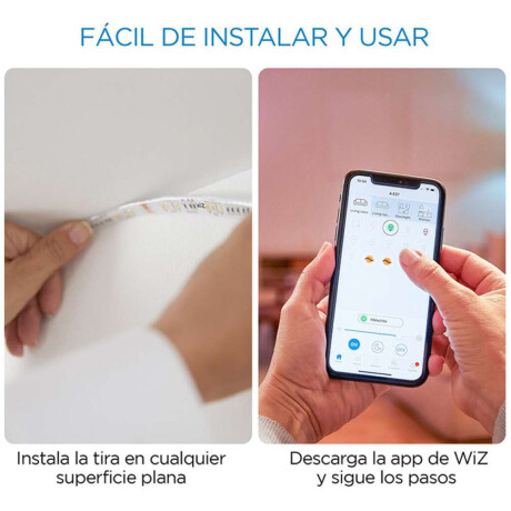 Kit Cinta Tira Led 2M Inteligente Wifi Rgb Wiz